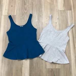 Peplum tanks